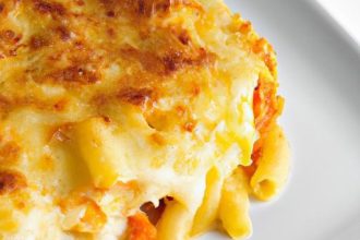 Baked Pasta Bliss: Savoring Smoky Provola Perfection
