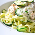 Creamy Chicken Alfredo Meets Zucchini Noodles Delight