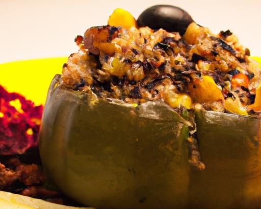 Hearty Stuffed Acorn Squash with Quinoa & Black Beans