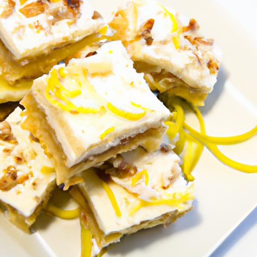 Zesty Cashew Lemon cream Bars: A Refreshing Nutty‍ Treat