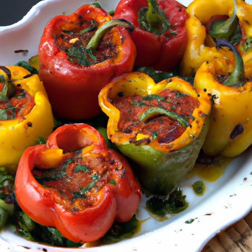 Bharwa Shimla Mirch: Flavorful Stuffed Bell Pepper Delight