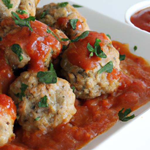 Savory Baked Chicken Meatballs with Homemade Marinara Bliss