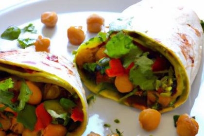 Wholesome Chickpea and Avocado Wrap: Fresh, Flavorful Eats